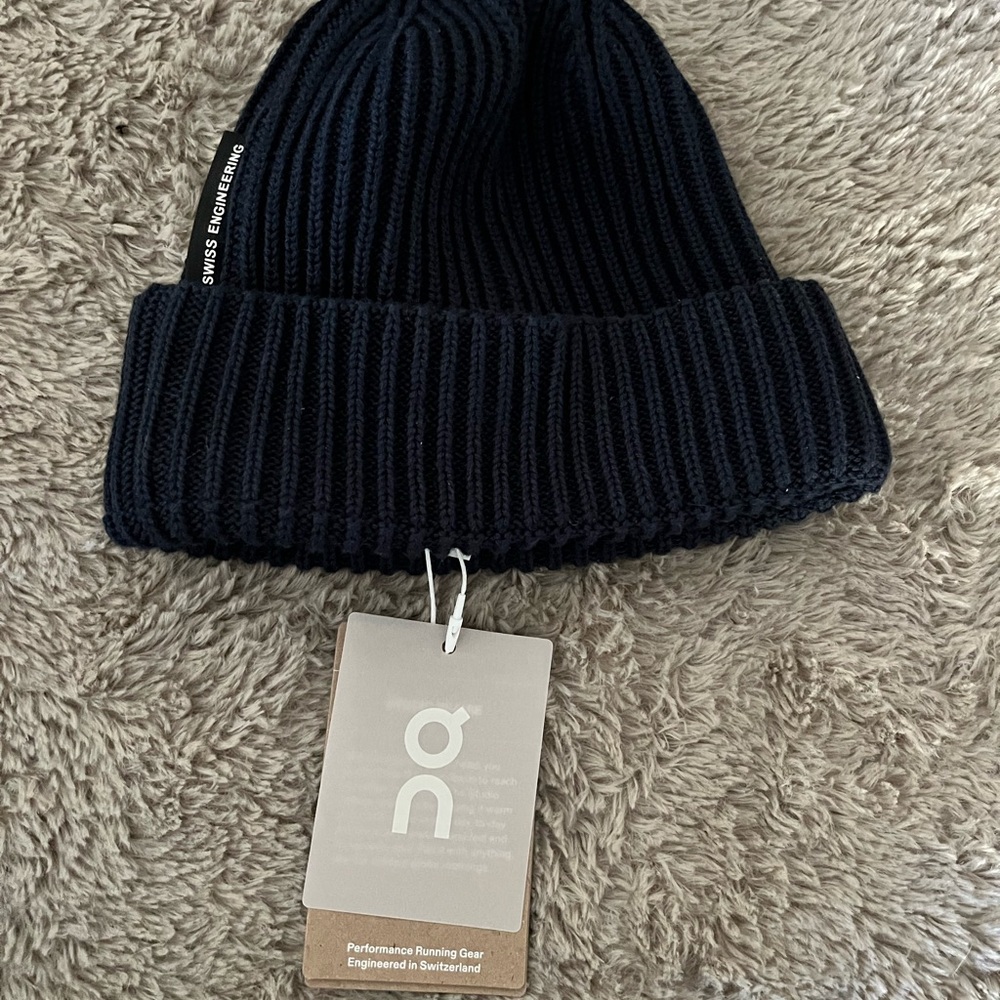 ON Studio Beanie Knit Hat - Navy - one size
